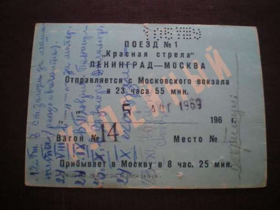 Билет в прошлое